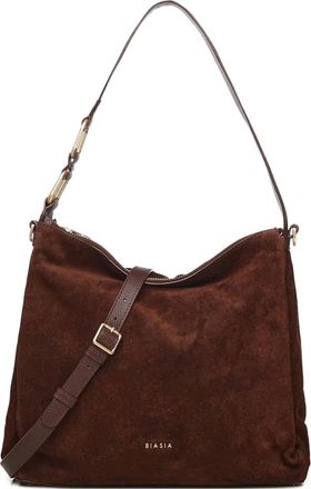 Francesco Biasia suede shoulder bag - Bruin