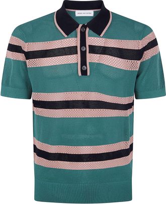 Dries Van Noten Mercy Stripe Polo Shirt