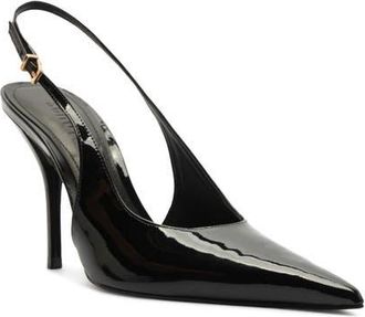 Schutz Liora Slingback Pointed Toe Pump in Black at Nordstrom, Size 8.5