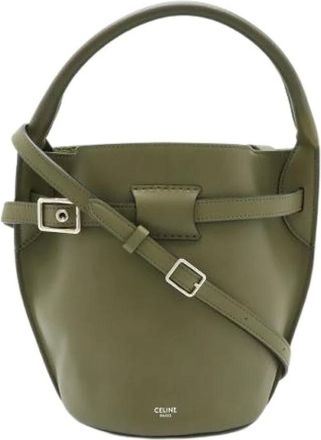 Celine Pre-owned Big Bag Nano Bucket Leather 2way Shoulder Bag - Pre-owned - Mujer - Verde - ONE SIZE