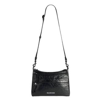 Balenciaga Explorer Double Pouch Messenger Bag Black 8731821VG071000