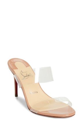 Christian Louboutin Just Nothing Slide Sandal in Blush at Nordstrom, Size 10.5Us