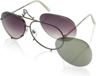Porsche Design P8478 Zonnebril - unisex - Zonnebrillen - Grijs - 66 MM - Accessoires