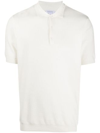 Sunspel Effen poloshirt - Wit