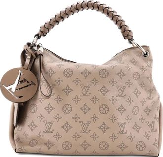 Louis Vuitton Braided Handle Beaubourg Mahina Leather MM hobo bag - Neutrals