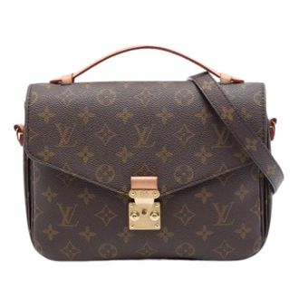 Louis Vuitton Pre-owned Pochette Metis - Dames - Pre-owned - Bruin - Maat: ONE Size Leer