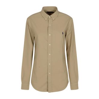 Polo Ralph Lauren Casual Shirts, male, Beige, S, Casual Shirt