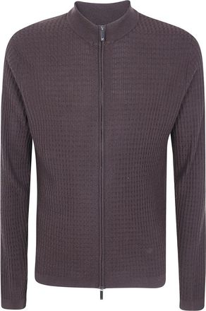 Emporio Armani Cardigans - Heren - Vesten - Bruin - M - Truien & Vesten
