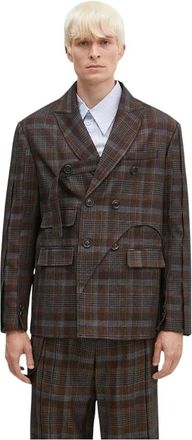 Andersson Bell Blazer cruzado Soe-check - Jackets - Hombre - Marr&oacute;n - L