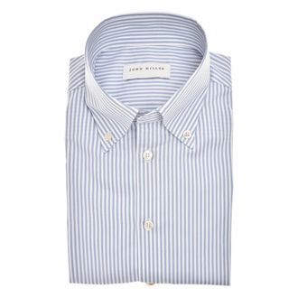John Miller Overhemd Slim Fit - Heren - Casual Overhemden - Veelkleurig - S - Leer - Overhemden