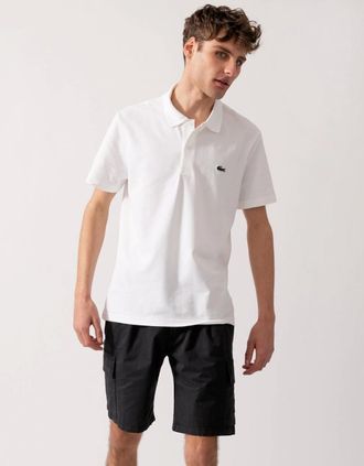 Lacoste Mens Lacoste Short Sleeved Mens Polo Shirt - White 001 - Size: 38