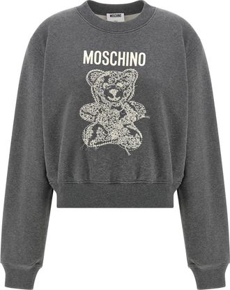 Moschino Grey Teddy Bear Sweatshirt