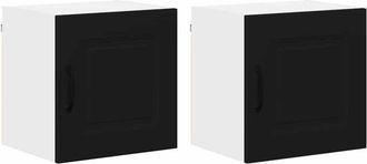 vidaXL Kitchen Wall Cabinet with Shelf 2 pcs Black 40 x 31 x 40 cm vidaXL