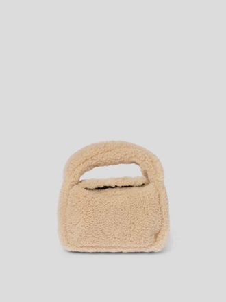 Stand Studio Crossbody Bag aus Teddyfell in Beige, Gr&ouml;&szlig;e 1