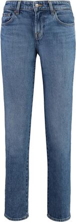 7 For All Mankind Calie Straight Jeans - Dames - Slim Fit Jeans - Blauw - W25 - Katoen - Jeans
