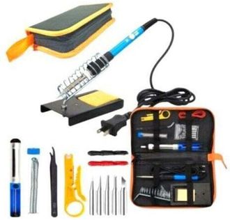 OEM Kit Completo De Soldadura Electr&oacute;nica Con Soldador De 60 W, Soldadura Sin Plomo, Equipo De Protecci&oacute;n Y Accesorios: Ideal Para Principiantes