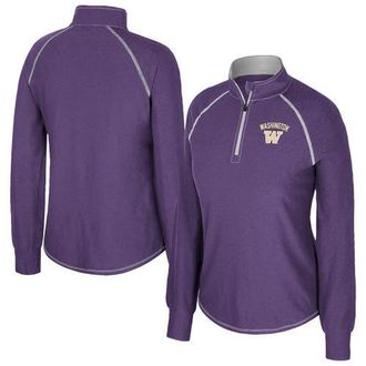 Colosseum Womens Colosseum Purple Washington Huskies Bikram Raglan Quarter-Zip Top at Nordstrom, Size Xx-Large