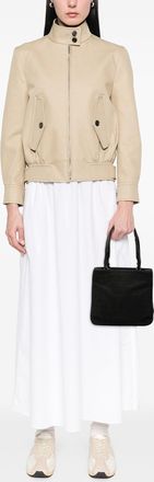 Prada Tweedehands Wol Schoudertas