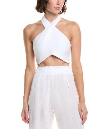 PQ Swim Linen Wrap Top