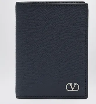 Valentino Garavani Vlogo Signature cardholder navy blue