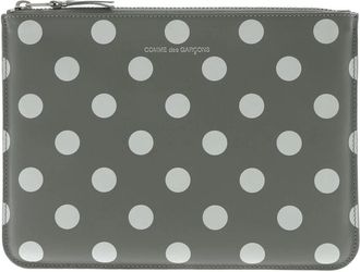 Comme Des Gar&ccedil;ons Busta Pois - Dames - Clutches - Grijs - ONE Size - Leer - Tassen