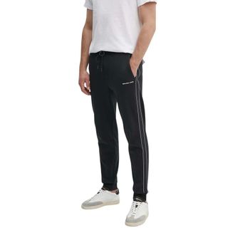 Michael Kors Broeken, Heren, Zwart, L, Katoen, Logo Tape Katoenmix Jogger