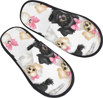 Generic Pomeranians Pattern Unisex House Shoes Breathable Slippers Cosy Shoes For Outdoor Winter Indoor L