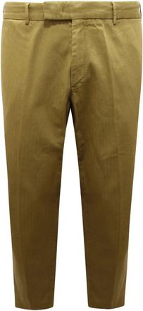 PT01 Rebel Fit Katoen/Linnen Broek - Heren - Slim Fit Broeken - Groen - XL - Katoen - Broeken