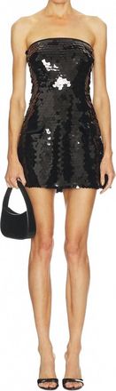 Paris Georgia Mermaid Mini Dress In Black