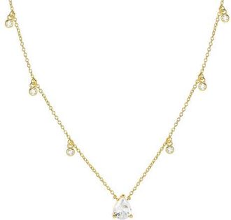 Untamed Petals Miles Crystal Choker in Gold at Nordstrom