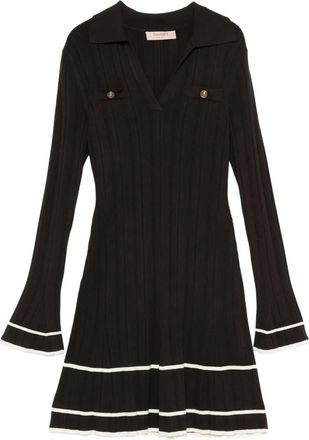 Twin-Set Mini-jurk met knoopdetail - Bruin