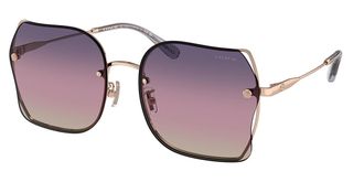 Coach HC7150D CH574 Asian Fit 9331U6 Womens Sunglasses Gold Size 60