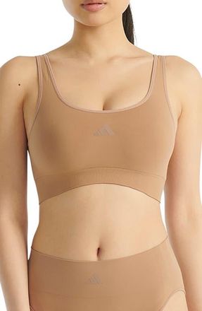 adidas Originals Longline Sports Bra in Toasted Almond at Nordstrom, Size Xx-Large