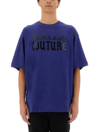 Versace Jeans Couture Blue Crew Neck T-Shirt