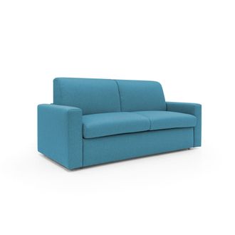 Divani.Store Divani.store - Kansas Sof&aacute; Cama Convertible H20 Cm En Tela Impermeable 172 Cm (mat. 120x197) Azul Claro