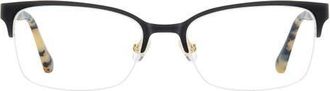 Kate Spade New York alexanne 53mm rectangular reading glasses in Black Havana at Nordstrom