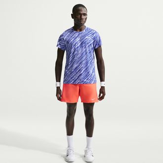 Nike Mens Court Victory Dri-FIT 7 Tennis Shorts in Orange | FD5380-842