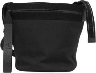 Bottega Veneta Pre-owned Bucket Messenger Bag - Heren - Vintage Schoudertas - Zwart - ONE Size - Nylon - Vintage