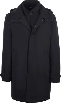Fay New Morning Travel Jersey - Heren - Parka Jassen - Zwart - XL - Polyester - Jassen