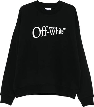 Off-white logo-print sweatshirt - men - Cotton - M - Black