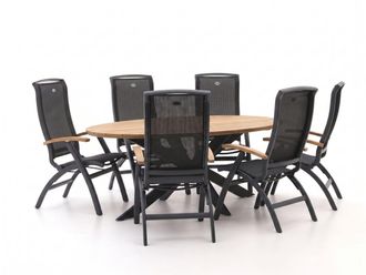 Hartman Hartman Da Vinci/Stephanie 240cm dining tuinset 7-delig verstelbaar