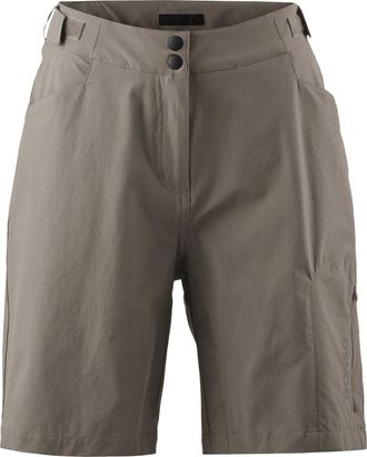 Gonso Fahrradhose GONSO Adventure Shorts W, Damen, Gr. 34, Normalgr&ouml;ssen, grau (terragrau), 90% Polyamid, 10% Elasthan, Hosen Fahrradhose, Strapazierf&auml;hig u