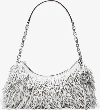Michael Kors Nolita Medium Fringed Leather Pochette