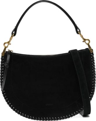 Isabel Marant Oskan Soft Zip Bag - Dames - Schoudertassen - Zwart - ONE Size - Leer - Tassen