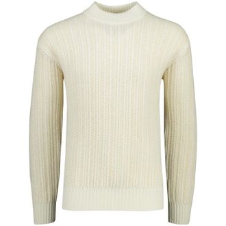 HUGO BOSS Truien & Vesten, Heren, Beige, XL, Wol, Rondgebreide trui