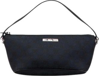 Gucci Pre-owned Shoulder Bags, female, Blue, Size: ONE SIZE Pre-owned Canvas Shoulder Bag