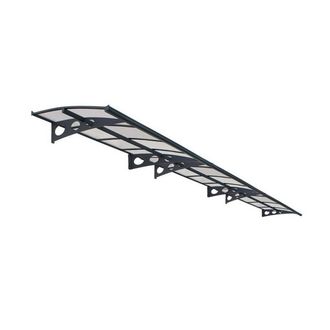 Palram Patio Cover Herald Door Awning Canopy 6690 Mist - L670.5 cm - Grey