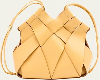 Ulla Johnson Charlotte Woven Leather Crossbody Bag