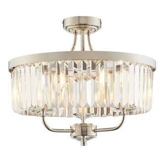 Netlighting ASCOLI Stylish Dimmable Indoor Modern 3 Light Glass Ceiling Pendant in Grey