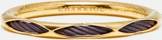 Charriol Celtic Dream Purple Pvd Coated Steel Gold Tone Bracelet